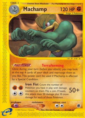 Machamp Expedition Base Set Pokemon Card