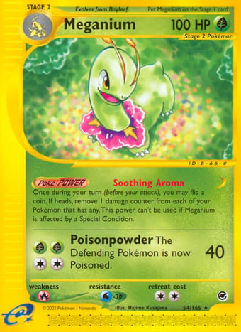 Meganium Expedition Base Set Pokemon Card