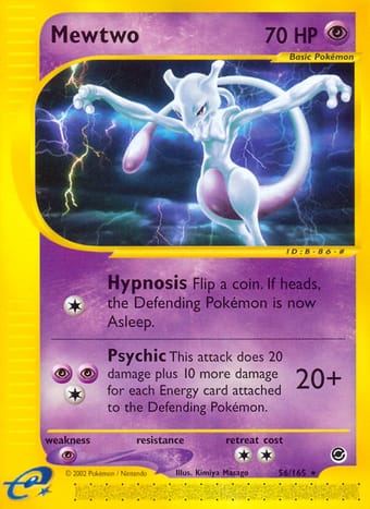 Mewtwo Expedition Base Set Pokemon Card