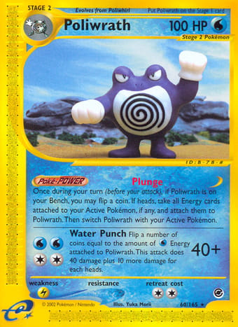 Poliwrath Expedition Base Set Pokemon Card