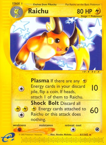 Raichu Expedition Base Set Pokemon Card