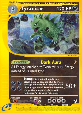 Tyranitar Expedition Base Set Pokemon Card