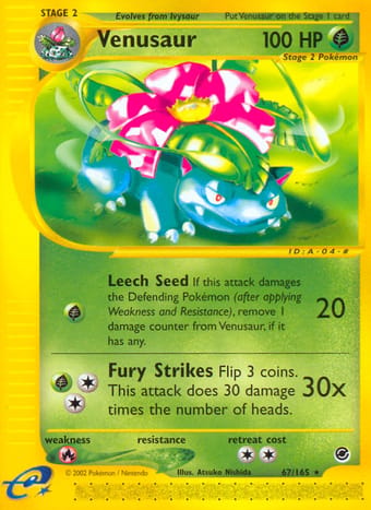 Venusaur Expedition Base Set Pokemon Card