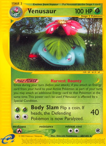 Venusaur Expedition Base Set Pokemon Card