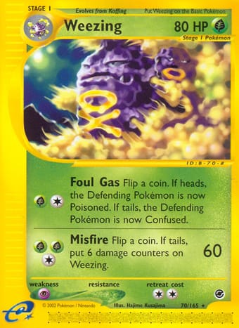 Weezing Expedition Base Set Pokemon Card