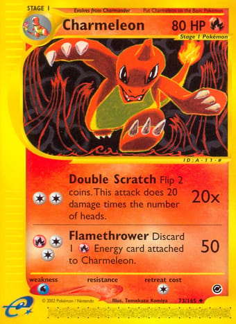 Charmeleon Expedition Base Set Pokemon Card