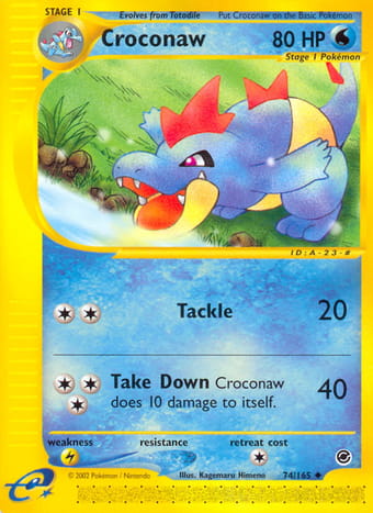 Croconaw Expedition Base Set Pokemon Card