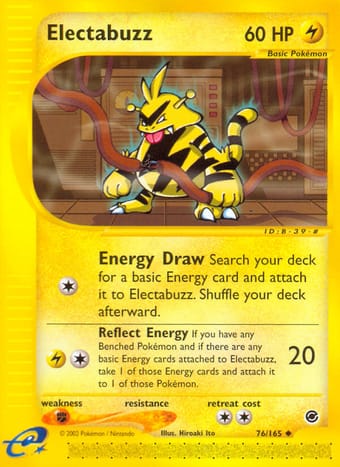 Electabuzz Expedition Base Set Pokemon Card