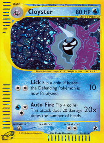 Cloyster Expedition Base Set Pokemon Card