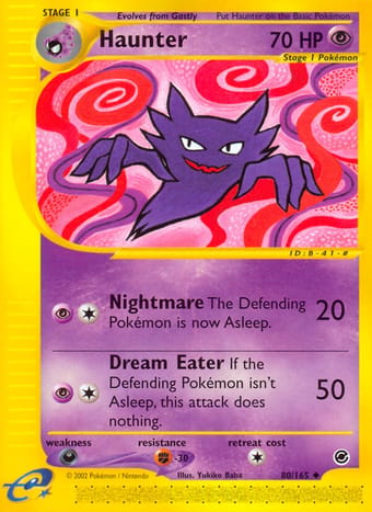 Haunter Expedition Base Set Pokemon Card