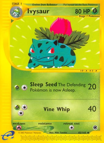 Ivysaur Expedition Base Set Pokemon Card
