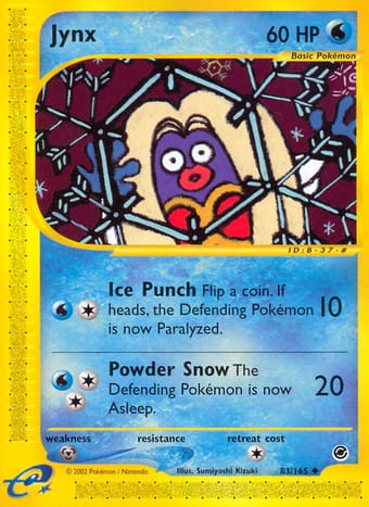 Jynx Expedition Base Set Pokemon Card