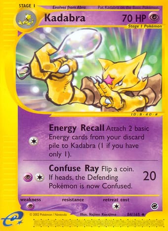 Kadabra Expedition Base Set Pokemon Card