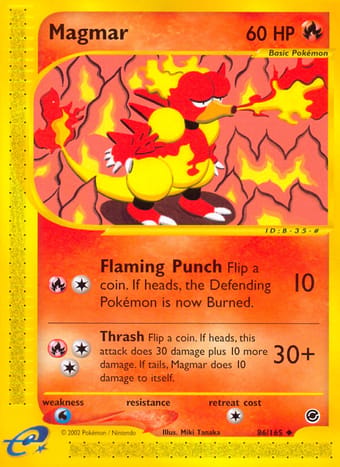 Magmar Expedition Base Set Pokemon Card