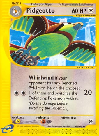 Pidgeotto Expedition Base Set Pokemon Card