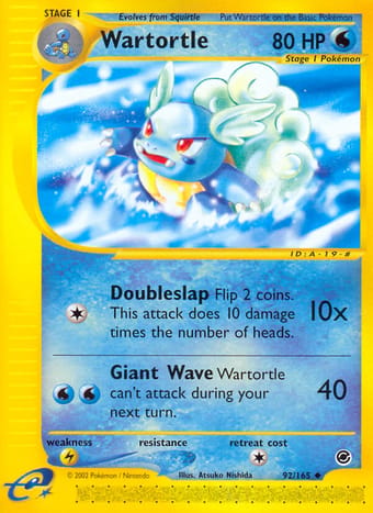 Wartortle Expedition Base Set Pokemon Card
