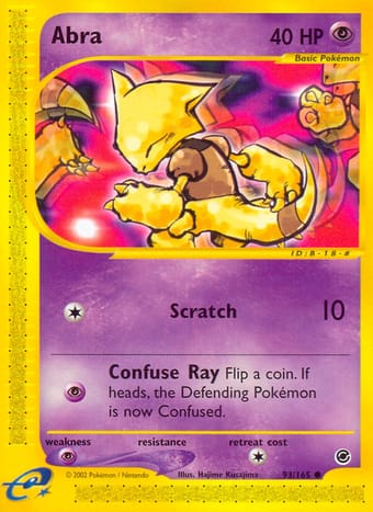 Abra Expedition Base Set Pokemon Card