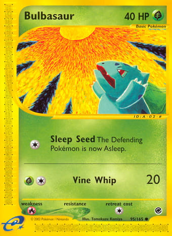 Bulbasaur Expedition Base Set Pokemon Card