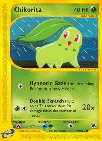 Chikorita Expedition Base Set Pokemon Card