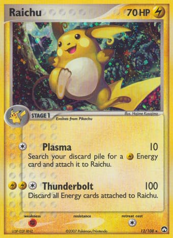 Raichu EX Power Keepers Pokemon Card