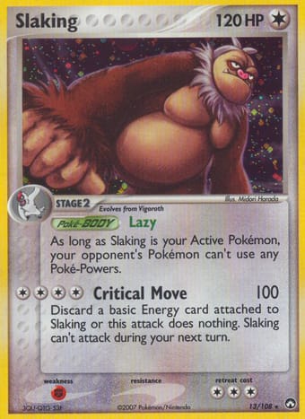 Slaking EX Power Keepers Pokemon Card