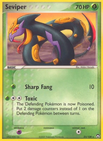 Seviper EX Power Keepers Pokemon Card