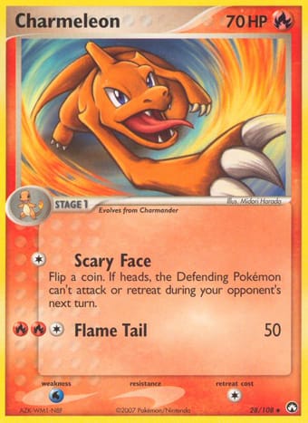 Charmeleon EX Power Keepers Pokemon Card