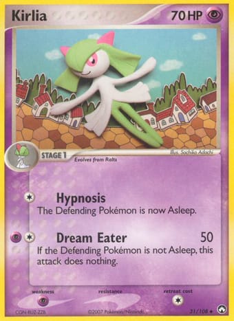 Kirlia EX Power Keepers Pokemon Card