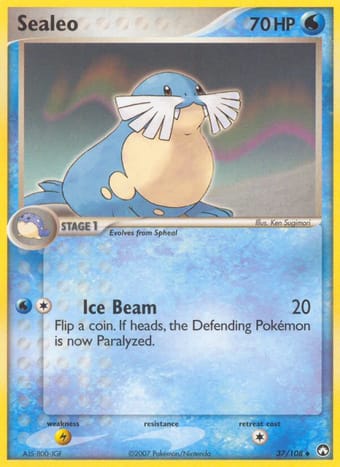 Sealeo EX Power Keepers Pokemon Card