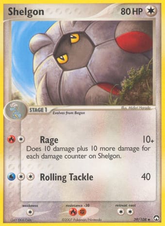 Shelgon EX Power Keepers Pokemon Card