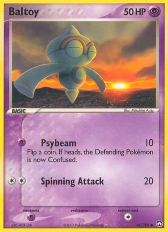 Baltoy EX Power Keepers Pokemon Card