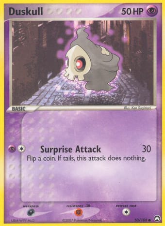 Duskull EX Power Keepers Pokemon Card