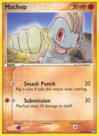 Machop EX Power Keepers Pokemon Card