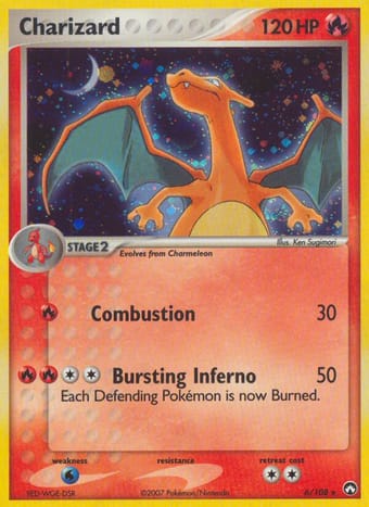Charizard EX Power Keepers Pokemon Card