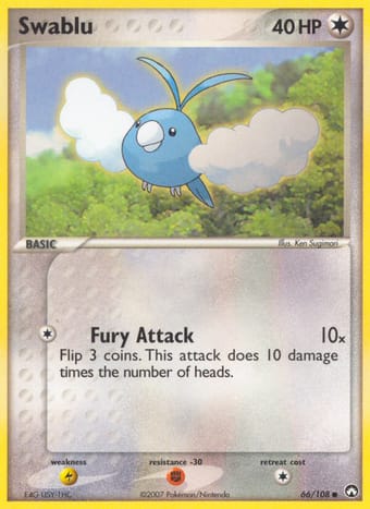 Swablu EX Power Keepers Pokemon Card