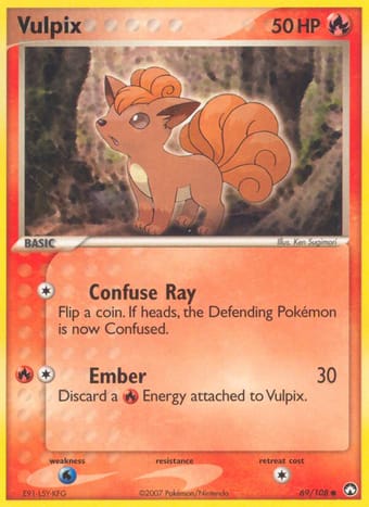 Vulpix EX Power Keepers Pokemon Card