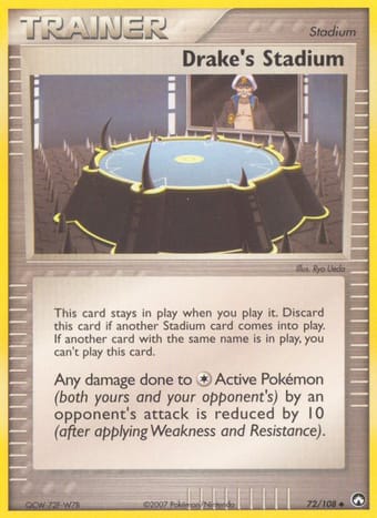 Drake's Stadium EX Power Keepers Pokemon Card
