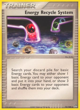 Energy Recycle System EX Power Keepers Pokemon Card