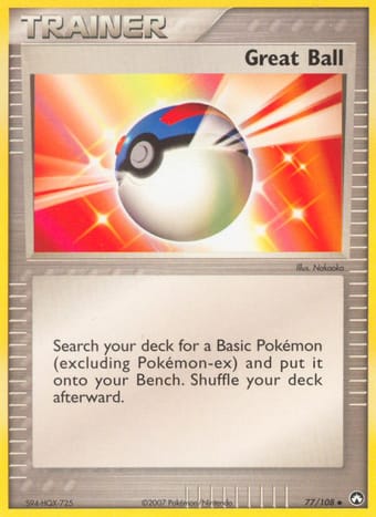 Great Ball EX Power Keepers Pokemon Card