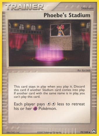 Phoebe's Stadium EX Power Keepers Pokemon Card