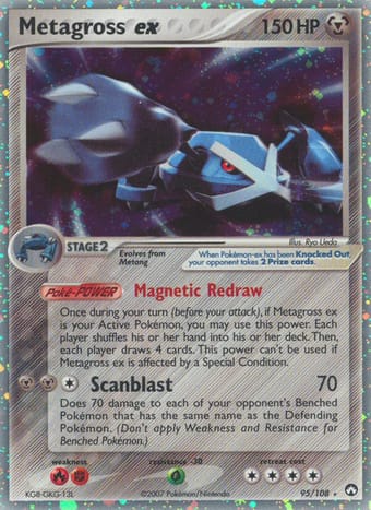 Metagross ex EX Power Keepers Pokemon Card