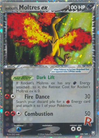 Rocket's Moltres ex EX Team Rocket Returns Pokemon Card