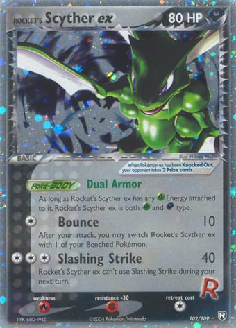 Rocket's Scyther ex EX Team Rocket Returns Pokemon Card