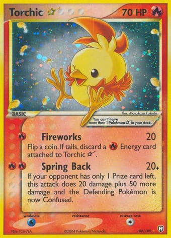 Torchic Star EX Team Rocket Returns Pokemon Card