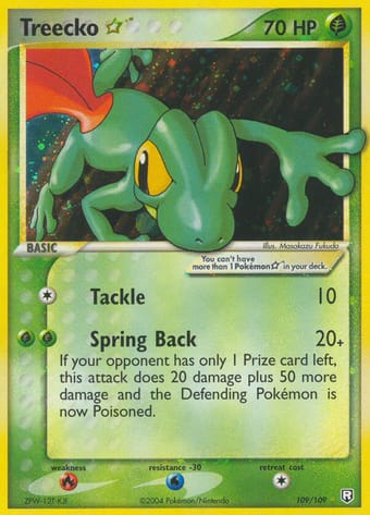 Treecko Star EX Team Rocket Returns Pokemon Card