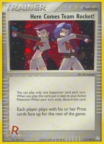 Here Comes Team Rocket! EX Team Rocket Returns Pokemon Card