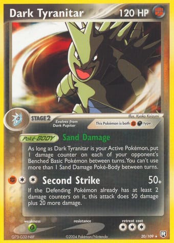 Dark Tyranitar EX Team Rocket Returns Pokemon Card