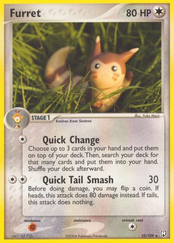 Furret EX Team Rocket Returns Pokemon Card