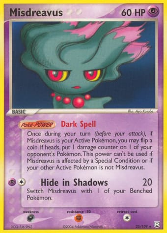 Misdreavus EX Team Rocket Returns Pokemon Card