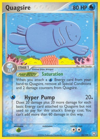 Quagsire EX Team Rocket Returns Pokemon Card